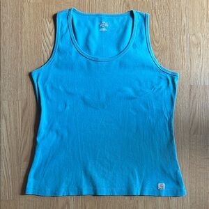 Carhartt Women's 100% Cotton Teal/Blue Tank Top. Size XL
